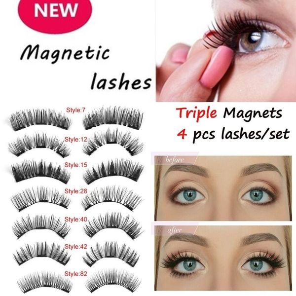 false eyelashes magnetic natural soft eye makeup 4pcs/set handmade artificial reusable cilios postiço
false eyelashes magnetic natural soft eye makeup 4pcs/set handmade artificial reusable cilios postiço