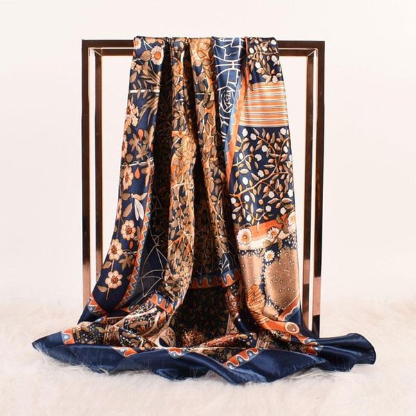 scarves square silk women 90*90cm satin hijab scarf wrap hair head muslim female chiffon shawls pareo bandanna, Blue;gray
scarves square silk women 90*90cm satin hijab scarf wrap hair head muslim female chiffon shawls pareo bandanna, Blue;gray
