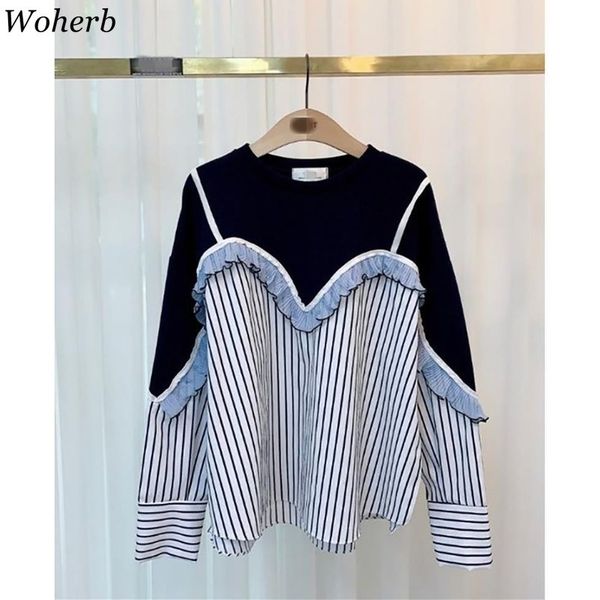 korean fashion clothes modis blouse women stpried ruffle patchwork casual all match shirts summer elegant blusas 210417, White
korean fashion clothes modis blouse women stpried ruffle patchwork casual all match shirts summer elegant blusas 210417, White