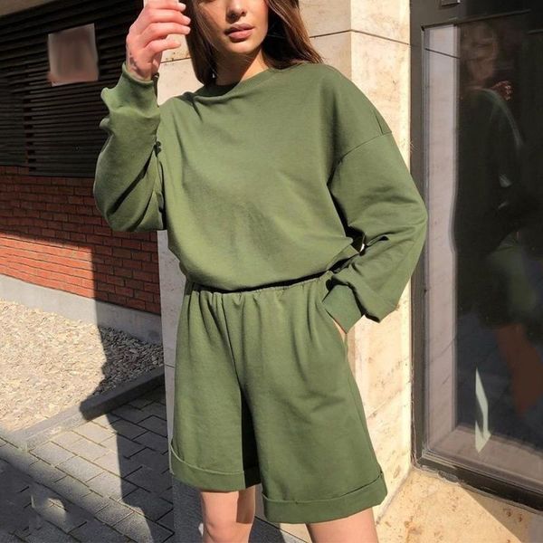 women's tracksuits casual women two piece set oversize loose long sleeve sweatshirt and drawstring shorts suit autumn female fashion fi, Gray
women's tracksuits casual women two piece set oversize loose long sleeve sweatshirt and drawstring shorts suit autumn female fashion fi, Gray