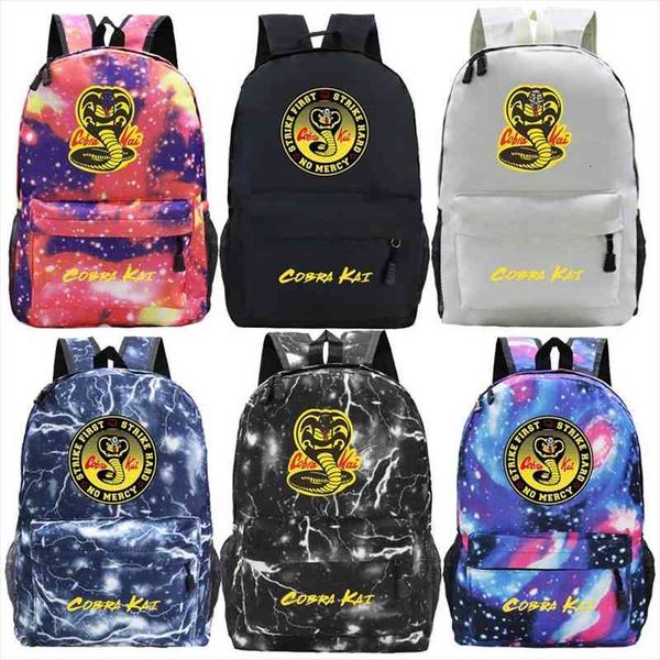 students schoolbag cobra kai backpack for girls boys mochila teens cool travel knapsack nylon children rucksack kids school bags
students schoolbag cobra kai backpack for girls boys mochila teens cool travel knapsack nylon children rucksack kids school bags