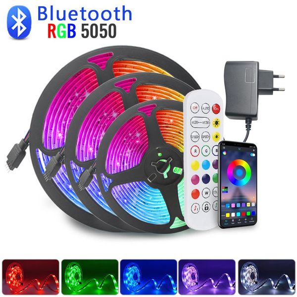 bluetooth led strip light 20m rgb flexible ribbon 5m 10m 15m tape + ir controller power adapter strips
bluetooth led strip light 20m rgb flexible ribbon 5m 10m 15m tape + ir controller power adapter strips