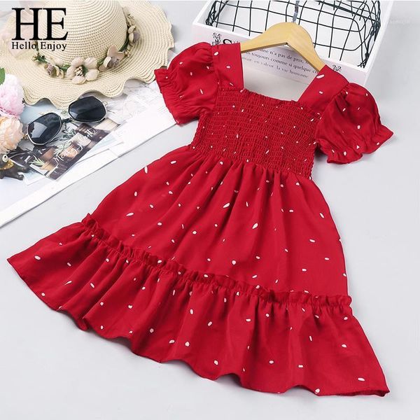 girl's dresses he hello enjoy girls summer dress red kids party for dot pattern children ruffles clothes, Red;yellow
girl's dresses he hello enjoy girls summer dress red kids party for dot pattern children ruffles clothes, Red;yellow