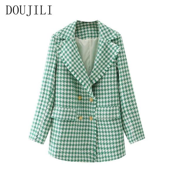 women's suits & blazers doujili autumn winter women suit green plaid thick warm blazer fashion female long sleeve elegant jacket, White;black
women's suits & blazers doujili autumn winter women suit green plaid thick warm blazer fashion female long sleeve elegant jacket, White;black
