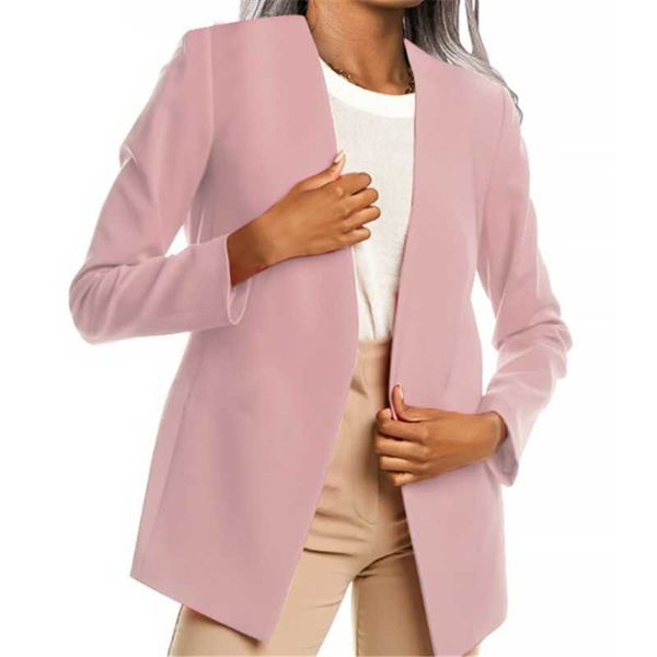 women's suits & blazers 2021 spring autumn v-neck casual suit cardigan professional temperament solid color jacket, White;black
women's suits & blazers 2021 spring autumn v-neck casual suit cardigan professional temperament solid color jacket, White;black