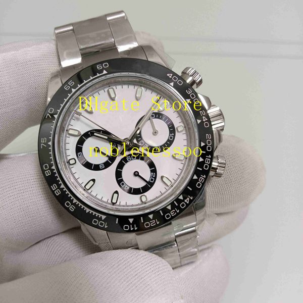 19 style cal.4130 movement watch men's white dial 40mm ceramic bezel 116520 116509 116505 116500ln 116503 steel bracelet chronograph wo, Slivery;brown
19 style cal.4130 movement watch men's white dial 40mm ceramic bezel 116520 116509 116505 116500ln 116503 steel bracelet chronograph wo, Slivery;brown