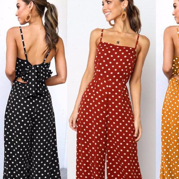 bow tie women romper wide leg jumpsuits backless bodysuits bohemain rompers playsuit female polka dot beach wear, Black;white
bow tie women romper wide leg jumpsuits backless bodysuits bohemain rompers playsuit female polka dot beach wear, Black;white