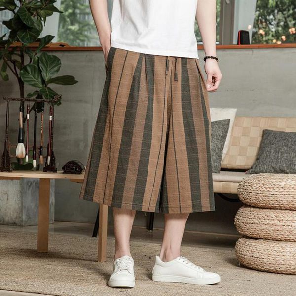 men's pants m-3xl japanese kimono traditional style summer casual wide-length streetwear male yukata cropped trousers, Black
men's pants m-3xl japanese kimono traditional style summer casual wide-length streetwear male yukata cropped trousers, Black