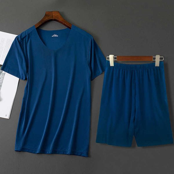 men's ice silk seamless t-shirt suit spring and summer v-neck fitness sports quick drying clothes thin breathable leisure home pajamas, Gray
men's ice silk seamless t-shirt suit spring and summer v-neck fitness sports quick drying clothes thin breathable leisure home pajamas, Gray