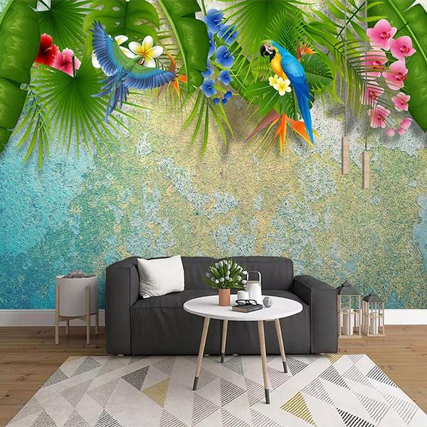 wallpapers custom po wall paper mural 3d nordic green leaf parrot flowers birds living room sofa tv background decoration painting
wallpapers custom po wall paper mural 3d nordic green leaf parrot flowers birds living room sofa tv background decoration painting