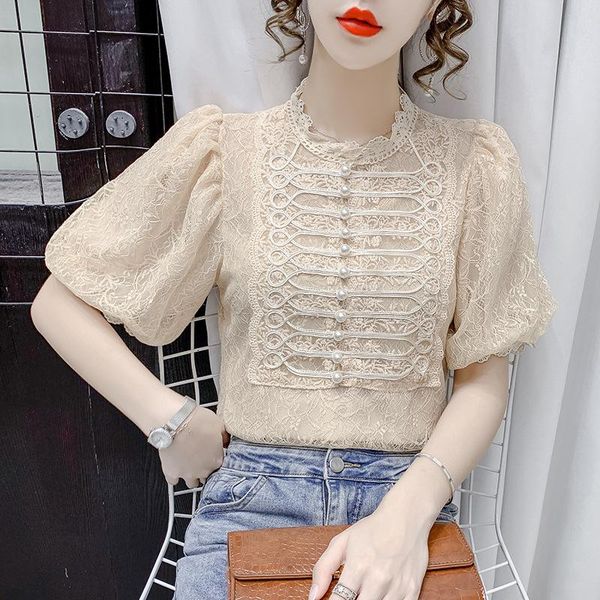 women's blouses & shirts elegant women long sleeve blouse shirt french gothic lolita office stand collar ladies korean clothes femme b, White
women's blouses & shirts elegant women long sleeve blouse shirt french gothic lolita office stand collar ladies korean clothes femme b, White