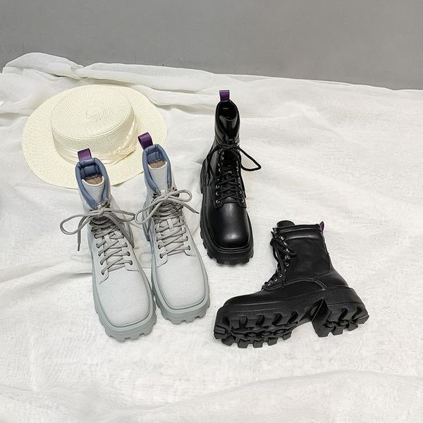 boots z-qsd short autumn and winter 2021 british rivet punk, Black 
boots z-qsd short autumn and winter 2021 british rivet punk, Black