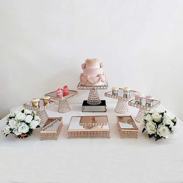 other bakeware 3pcs-11pcs cake stand set square metal crystal cupcake dessert display pedestal wedding party
other bakeware 3pcs-11pcs cake stand set square metal crystal cupcake dessert display pedestal wedding party