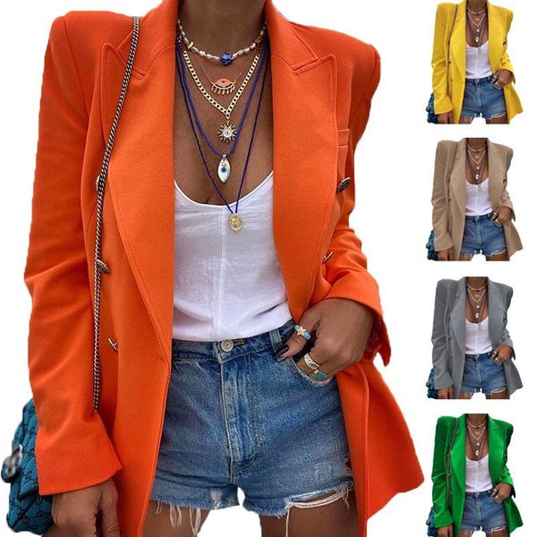 women's suits & blazers fashion blazer classic single button chic office lady solid vintage coat notched collar long sleeve fall top, White;black
women's suits & blazers fashion blazer classic single button chic office lady solid vintage coat notched collar long sleeve fall top, White;black