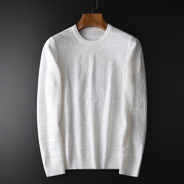 men's sweaters classic mens sweater luxury soft 3d jacquard knitting round neck male autumn and winter slim fit elasticity man, White;black
men's sweaters classic mens sweater luxury soft 3d jacquard knitting round neck male autumn and winter slim fit elasticity man, White;black