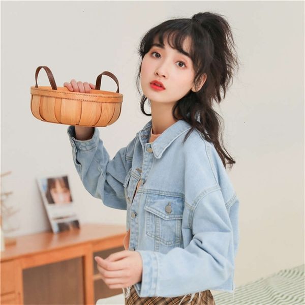 jackets coats 2021 spring and autumn korean perforated denim jacket women's short bf fringe v8dj, Black;brown
jackets coats 2021 spring and autumn korean perforated denim jacket women's short bf fringe v8dj, Black;brown