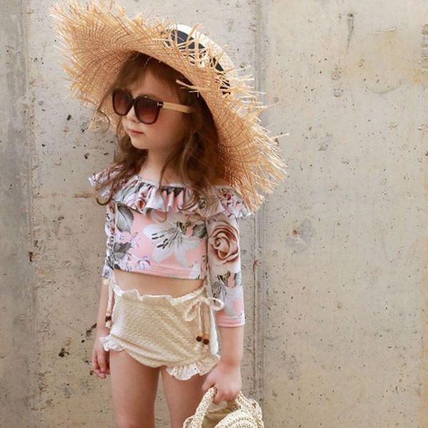 summer girls swimwears lace collar floral and solid shorts casual simple kids clothes one-pieces, Black
summer girls swimwears lace collar floral and solid shorts casual simple kids clothes one-pieces, Black