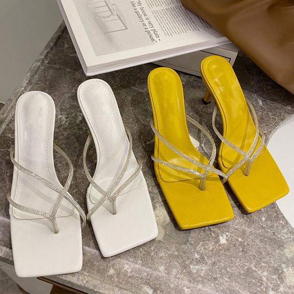 2021 women slippers thin high heels sandals slides ladies luxury rhinestone elegant female flip flops fashion woman party shoes, Black
2021 women slippers thin high heels sandals slides ladies luxury rhinestone elegant female flip flops fashion woman party shoes, Black