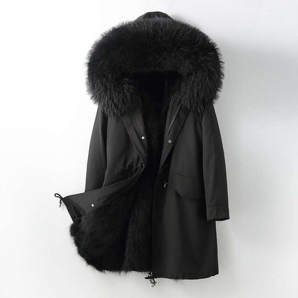women's fur & faux 2021 waterproof parka real coat raccoon collar hood winter jacket men warm outerwear removable natural thickness, Black
women's fur & faux 2021 waterproof parka real coat raccoon collar hood winter jacket men warm outerwear removable natural thickness, Black