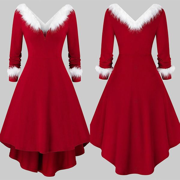 women's plus size 2021 large christmas long sleeve knitted princess