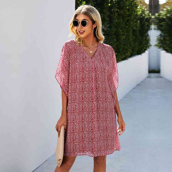 summer oversize leopard dress for women new v neck batwing sleeve short ladies casual loose print dresses 210413, Black;gray
summer oversize leopard dress for women new v neck batwing sleeve short ladies casual loose print dresses 210413, Black;gray