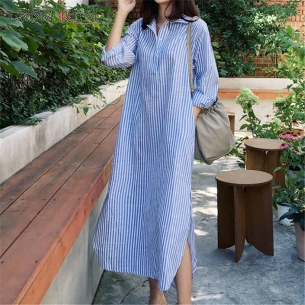 casual dresses lanmrem 2021 autumn long-sleeved korean style turn-down collar side split arrival all-match blue stripe dress women 2a2318, Black;gray
casual dresses lanmrem 2021 autumn long-sleeved korean style turn-down collar side split arrival all-match blue stripe dress women 2a2318, Black;gray