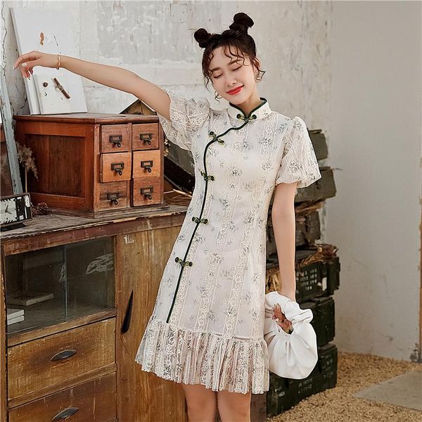 2605# summer young girl modified dress vintage retro chinese improved cheongsam elegant mandarin collar female qipao ethnic clothing, Red
2605# summer young girl modified dress vintage retro chinese improved cheongsam elegant mandarin collar female qipao ethnic clothing, Red