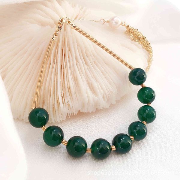 bracelets designer temperament fashion 14k gold plated freshwater pearl magnet buckle korean version light luxury metal design hand string, Black
bracelets designer temperament fashion 14k gold plated freshwater pearl magnet buckle korean version light luxury metal design hand string, Black