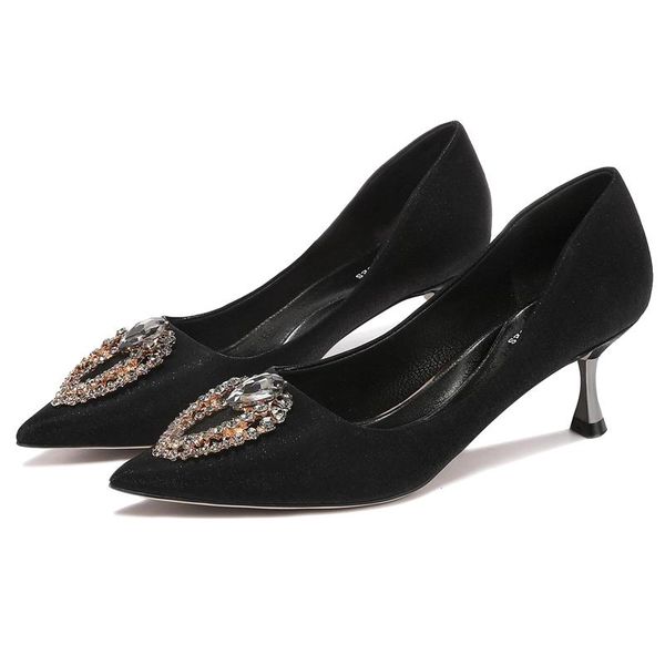 dress shoes moolecole pointed toe women pumps thin heels fashion party/wedding satin leather 2-65, Black
dress shoes moolecole pointed toe women pumps thin heels fashion party/wedding satin leather 2-65, Black