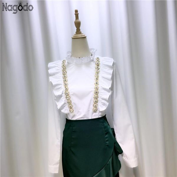 women's blouses & shirts nagodo white blouse women 2021 orgional office shirt vintage turtleneck long sleeve ruffle ropa mujer ladies
women's blouses & shirts nagodo white blouse women 2021 orgional office shirt vintage turtleneck long sleeve ruffle ropa mujer ladies