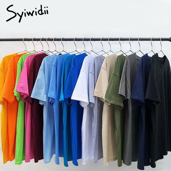 syiwidii shirts for women oversized t shirt 100% cotton solid harajuku vintage oversize women fashion summer plus size 5xl 210417, White
syiwidii shirts for women oversized t shirt 100% cotton solid harajuku vintage oversize women fashion summer plus size 5xl 210417, White