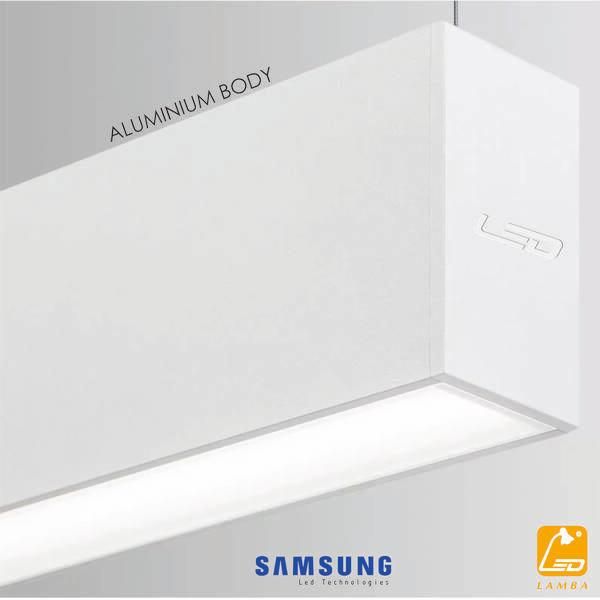 ceiling lights lambaled slim linear led pendant lamp 30w 3000k daylight white case 120 cm
ceiling lights lambaled slim linear led pendant lamp 30w 3000k daylight white case 120 cm