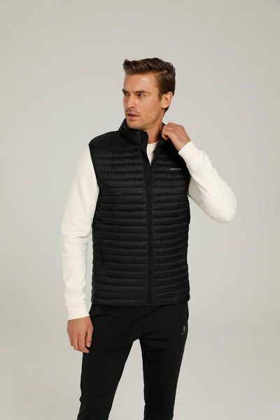 men's vests sn6 perry vest 1pr black male, Black;white