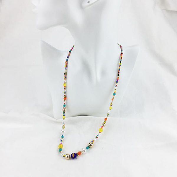 chokers fashion bohemian beach style necklace colorful glazed rice bead pendant for woman jewelry, Golden;silver
chokers fashion bohemian beach style necklace colorful glazed rice bead pendant for woman jewelry, Golden;silver