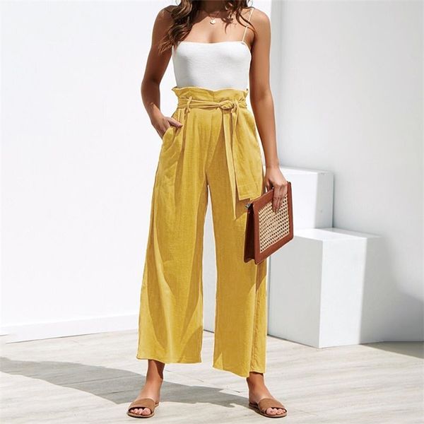 casual high waist wide leg pants women streetwear sash long bottom trousers autumn palazzo 210427, Black;white
casual high waist wide leg pants women streetwear sash long bottom trousers autumn palazzo 210427, Black;white
