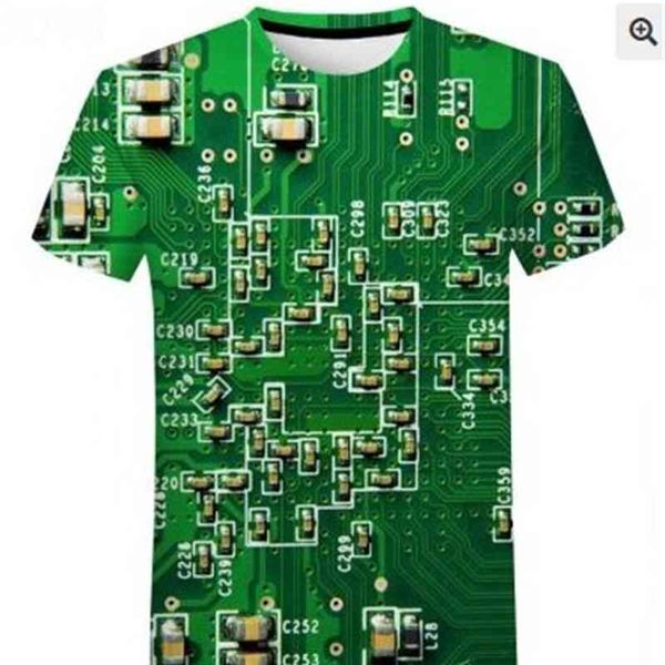 2021 summer t-shirt mechanical motherboard 3d digital printing men's new short sve, White;black
2021 summer t-shirt mechanical motherboard 3d digital printing men's new short sve, White;black