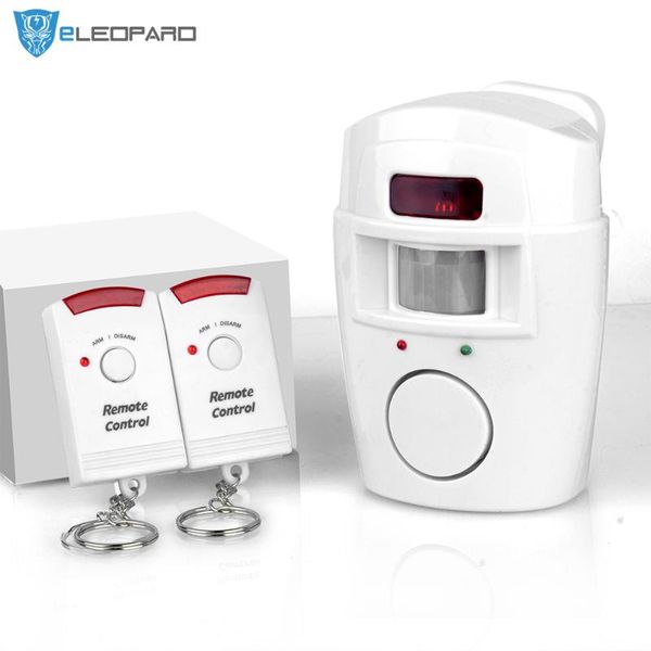 alarm systems eleopard 2 remote wireless home security pir alert infrared sensor system anti-theft motion detector 105db siren
alarm systems eleopard 2 remote wireless home security pir alert infrared sensor system anti-theft motion detector 105db siren