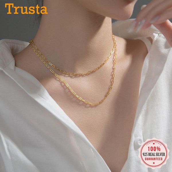 chains trustdavis genuine 925 sterling silver fashion sweet gold chain clavicle necklace for women wedding jewelry gift db1263
chains trustdavis genuine 925 sterling silver fashion sweet gold chain clavicle necklace for women wedding jewelry gift db1263