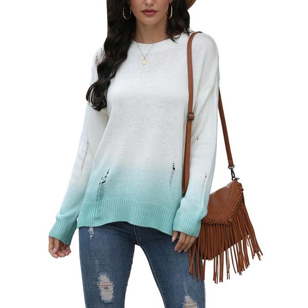women's sweaters autumn knitted casual long sleeve tie dye gradient printed pullovers female hollow out sweater wdc5460, White;black
women's sweaters autumn knitted casual long sleeve tie dye gradient printed pullovers female hollow out sweater wdc5460, White;black