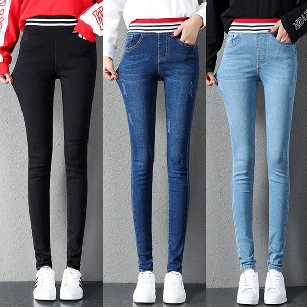 women's jeans plus size fashion soft for women high waist elastic skinny denim pencil pants full length femme trousers boyfriend, Blue
women's jeans plus size fashion soft for women high waist elastic skinny denim pencil pants full length femme trousers boyfriend, Blue
