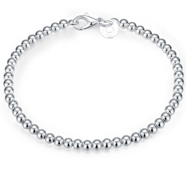 925 sterling silver plated beads bracelet 4mm x20cm fashion jewelry christmas gift good quality and low price, Black
925 sterling silver plated beads bracelet 4mm x20cm fashion jewelry christmas gift good quality and low price, Black