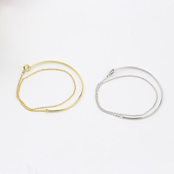 link, chain wholesale real 925 sterling silver simple curved semi-circular multi-layer bracelets fine jewelry, Black
link, chain wholesale real 925 sterling silver simple curved semi-circular multi-layer bracelets fine jewelry, Black