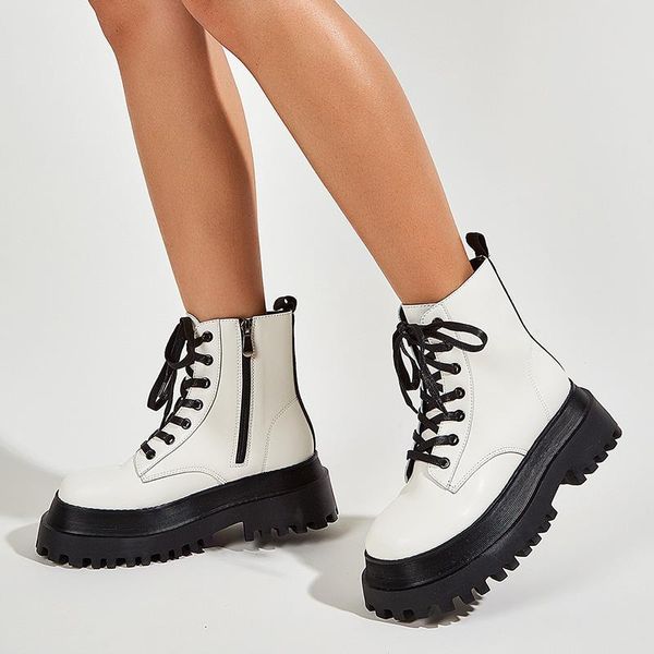 boots rimocy chunky platform women ankle autumn 2021 fashion leather lace up military woman non-slip thick sole punk shoes, Black
boots rimocy chunky platform women ankle autumn 2021 fashion leather lace up military woman non-slip thick sole punk shoes, Black