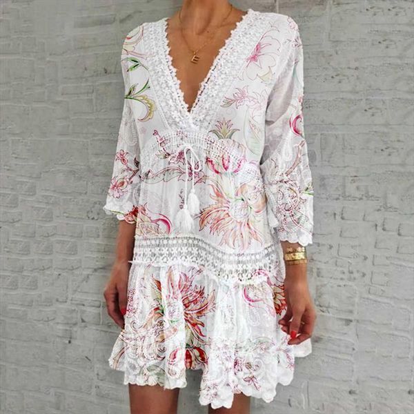 fashion lace v neck patchwork womens dresses summer three quarter sleeve tassel party elegant floral print hollow out, Black;gray
fashion lace v neck patchwork womens dresses summer three quarter sleeve tassel party elegant floral print hollow out, Black;gray
