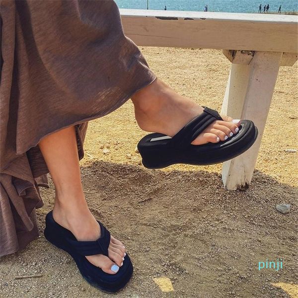 chunky heel summer beach platform flip flops women slides faux sueded open toe soft sole designer sandals shoes slippers, Black
chunky heel summer beach platform flip flops women slides faux sueded open toe soft sole designer sandals shoes slippers, Black