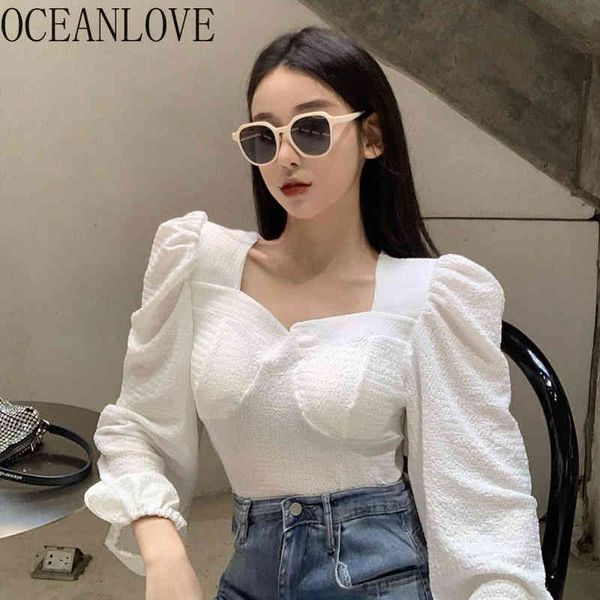 puff sleeve shirts spring vintage short blusas mujer korean solid retro women blouses elegant 19608 210415, White
puff sleeve shirts spring vintage short blusas mujer korean solid retro women blouses elegant 19608 210415, White