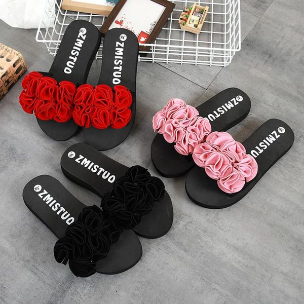 women flower summer sandals slipper indoor outdoor flip-flops beach shoes slippers, Black
women flower summer sandals slipper indoor outdoor flip-flops beach shoes slippers, Black