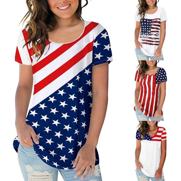 women independence day striped t shirt casual short sleeve amrican flag printed o-neck t-shirt ladies tshirt clothes women's, White
women independence day striped t shirt casual short sleeve amrican flag printed o-neck t-shirt ladies tshirt clothes women's, White