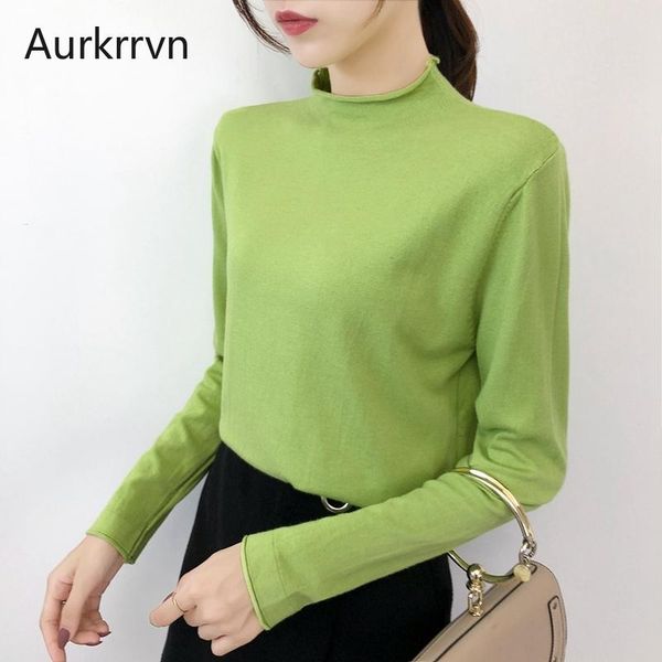 women's sweaters aurkrrvn half turtleneck solid womans full sleeve o-neck casual womens korean style pullovers, White;black
women's sweaters aurkrrvn half turtleneck solid womans full sleeve o-neck casual womens korean style pullovers, White;black