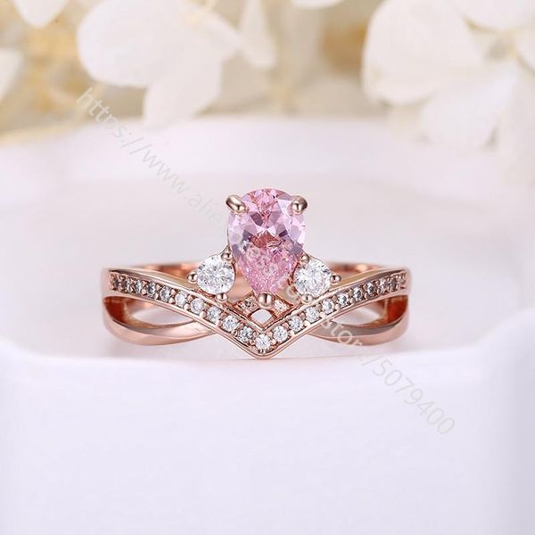 wedding rings vintage crown engagement ring set art deco rose gold/white gold plated teardrop cut cz stone jewelry anniversary, Slivery;golden
wedding rings vintage crown engagement ring set art deco rose gold/white gold plated teardrop cut cz stone jewelry anniversary, Slivery;golden